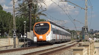 Trenes Playa y Sol Rodalies de Cataluña Barcelona Renfe Cercanias Mercancias Media Distancia [upl. by Regor]