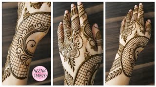 Navratri special Mehndi design for back side 2020  Heena Vahid [upl. by Neille]