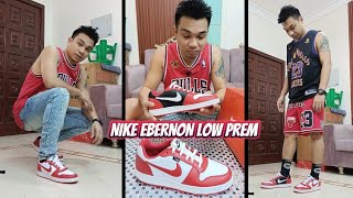 NIKE EBERNON LOW PREMIUM CHICAGO UNBOXING AND ON FEET REVIEWS [upl. by Benedict642]