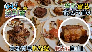 鶯歌竟然隱藏一間CP超高的飯店Buffet  645竟然有軟殼蟹自由、還有脆皮豬、爐烤牛排、台南牛肉湯、鮮魚湯、真龍蝦肉做的龍蝦沙拉、還有30種現做品項、八種海鮮  波根第西餐廳桃園住都飯店 [upl. by Nats]