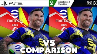 eFootball 2025 PS5 Vs Xbox one  Comparison [upl. by Aldridge239]