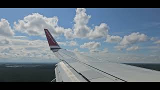 Landing at EVRA  Riga International Airport [upl. by Lalage781]