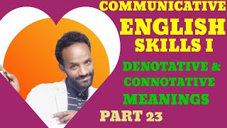 Denotative and connotative meanings  Lesson 23 [upl. by Nawuq]