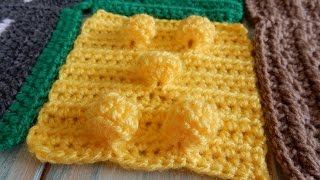 How to Crochet Bobbles for a Wheat Field  CAL Ep4 Part 1 Road Play Mat [upl. by Cychosz]