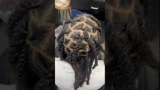 Men Retwist two strand twist before and after   dc loc stylist [upl. by Telrats49]