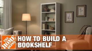 DIY Bookshelf – Simple Wood Projects  The Home Depot [upl. by Nayra583]