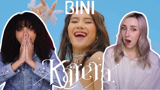 COUPLE REACTS TO BINI  Karera MV Dance Practice and LIVE on Wish 1075 Bus [upl. by Melania694]