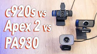 Qual a Melhor Webcam para Stream Logitech c920s vs Redragon Apex 2 vs Papalook PA930 [upl. by Euqinommod]