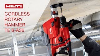 Hammer Drilling TE 6A36 Cordless rotary hammer [upl. by Terti132]