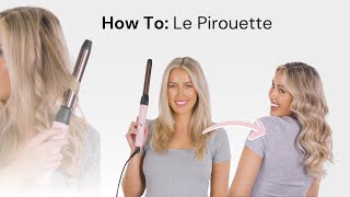 How To Use Le Pirouette Titanium Rotating Curling Iron from Lange [upl. by Flip]