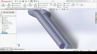 PIN 94 Split pin or cotter key how to make the split pin on solidworks tuto [upl. by Larue]