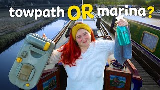 Marina or towpath Two types of narrowboat life  260 [upl. by Noleta]