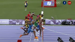 Noah Lyles Wins 100m Mens Final and its Gold for USA in Paris Olympic Games 2024 [upl. by Arriet]