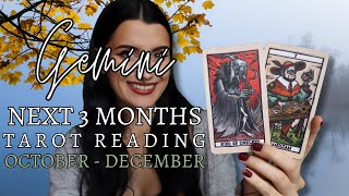 GEMINI ♊ Whole Life Changes With Great Speed October  November  December Tarot Reading [upl. by Kcaj]