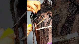 How to interlock locs with a crochet needle  Loc Maintenance [upl. by Caines807]