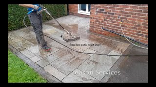 Vey small patio cleaned [upl. by Osithe792]