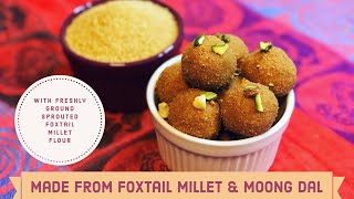 Foxtail millet recipes  Foxtail Ladoo Millet recipes Millet sweets Sprouted millet flour recipes [upl. by Atled659]