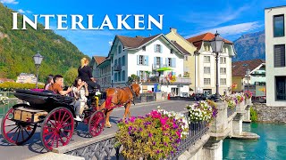 Interlaken Switzerland 4K  One Of The Worlds Most VISITED Places  Walking Tour Travel Vlog [upl. by Akinuahs]