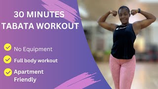 30 MINUTES TABATA WORKOUTWARM UP  COOL DOWN [upl. by Rashida]