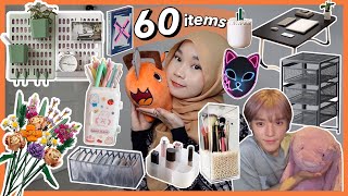 HUGE SHOPEE ROOM DECOR HAUL PART 2  Pegboard NCT Plushie LEGO Foldable Table Hijab organizer [upl. by Glassman357]