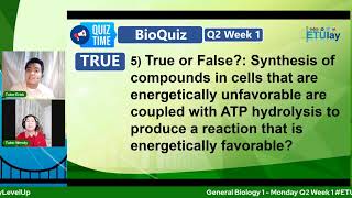 General Biology 1  Monday Q2 Week 1 ETUlayLevelUp Quarter2 [upl. by Hsenid]