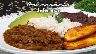 Arroz con menestra de lentejas 🍛❤ [upl. by Ibmat]