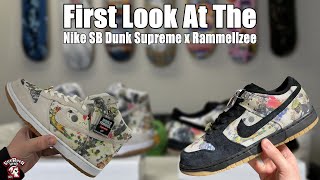 FIRST LOOK SUPREME RAMMELLZEE SB DUNK HIGH  LOW [upl. by Navannod]