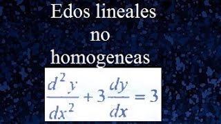 Método de coeficientes indeterminados Ecuaciones diferenciales lineales no homogéneas [upl. by Irtak268]