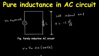 Pure inductance in AC circuit [upl. by Lleynad]