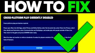 How To FIX Cross Platform Play Currently Disabled Xbox One 2024 [upl. by Harley285]