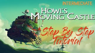 How to play Howls Moving Castle  STEPBYSTEP Piano Tutorial [upl. by Etnwahs]