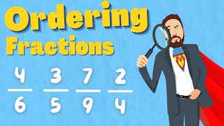 Ordering Fraction With Different Denominators [upl. by Macguiness]