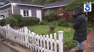 Mudslide slams Sherman Oaks neighborhood [upl. by Yemar]