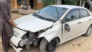 Accident car FrontEnd Collision RepairRestoration Process [upl. by Eimmat404]