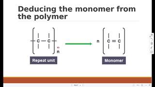 deducing monomers and repeating units [upl. by Vokay]