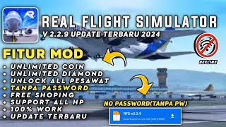 Real flight simulator Mod Apk V 229 Update Terbaru 2024 Unlock All Pesawat [upl. by Barmen]