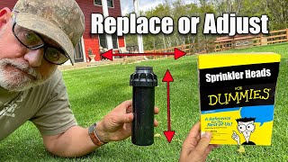 Sprinkler Head Replace  Adjust  Move [upl. by Adnamar]