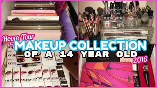 💄✨MAKEUP COLLECTION OF A 14 YEAR OLD 2017 amp KYLIE COSMETICS COLLECTION✨💄 [upl. by Jala]