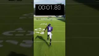 LAMAR JACKSON 40 YARD DASH IN MADDEN 22 Shorts Madden22 MaddenClips Madden [upl. by Kinchen]