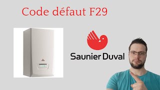 Comment faire un diagnostic pour le code défaut F29 sur chaudière à condensation Saunier Duval [upl. by Enyaw]