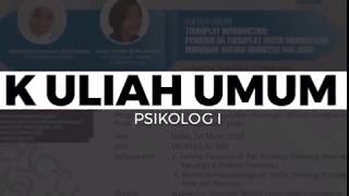 Kuliah Umum Program Studi Psikologi Universitas Paramadina [upl. by Rudin]