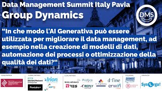 Data Management Summit Italy  Group Dynamics n2 [upl. by Alis]