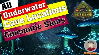 ARK Lost Island • All Underwater Cave Locations Pearlcave patched see description [upl. by Aney]