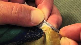 How to hand roll a silk scarf [upl. by Mathilde]