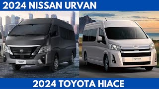 2024 Nissan Urvan Vs 2024 Toyota HiAce are both popular vans Comparison [upl. by Eednus]