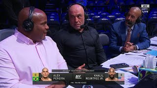 DC Rogan amp Anik react to Alex Pereira’s UFC 307 win vs Khalil Rountree Jr  ESPN MMA [upl. by Azenav]