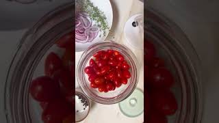 A New Batch of Fermented Cherry Tomatoes 🍅 shorts [upl. by Airetas]