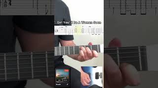 Girl You’ ll Be a Woman Soon Guitar  Tabs guitarsheetmusic guitarcover guitartutorial [upl. by Aztirak]