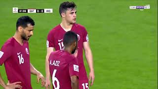 هدف بسام الراوي العراق ضد قطر 🇮🇶 01 مباراة جنووونيه تعليق حفيظ دراجي كأس اسيا 2021 [upl. by Ailiec]