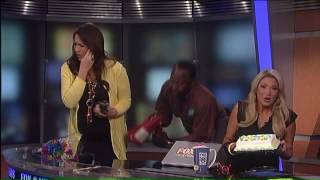 Kristi Capel gets unique cake on her last day [upl. by Nilrak]